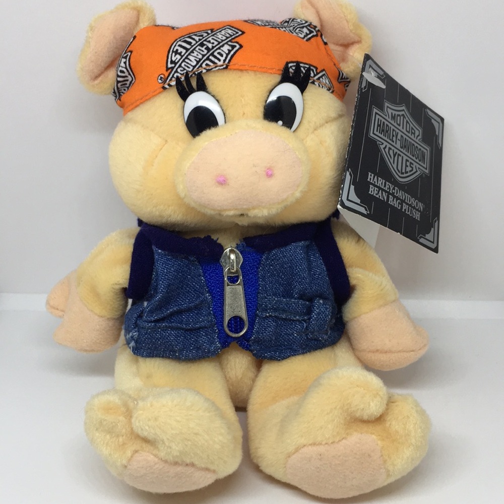 Harley-Davidson “Punky” Bean Bag Plush Pig, NWT